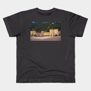 Square in Riva del Garda, Italy Kids T-Shirt